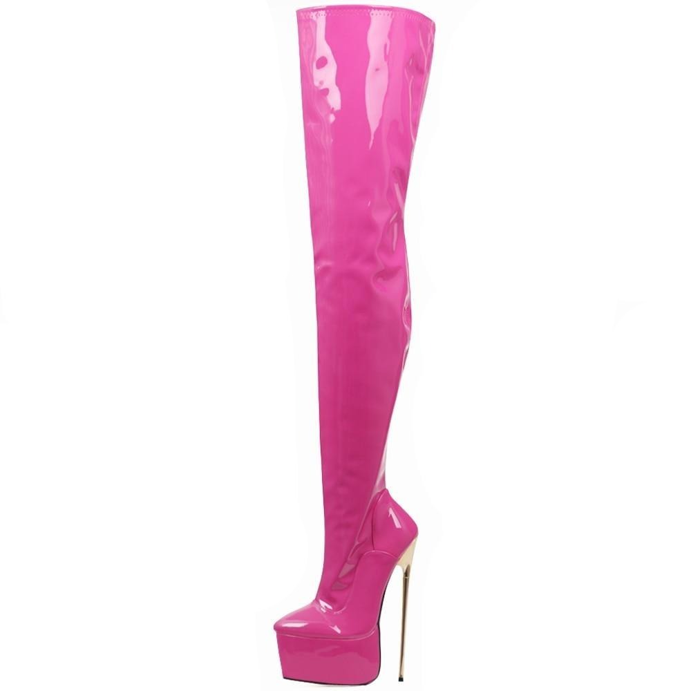 22cm Sexy Thigh High Platform Boots – Sissy Lux