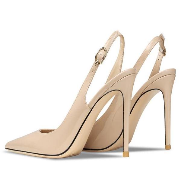 Pointed Toe Stiletto Slingback Pumps