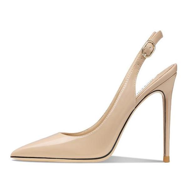 Pointed Toe Stiletto Slingback Pumps