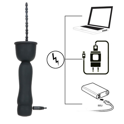 10-Speed Vibrating USB Rechargeable Penis Plug