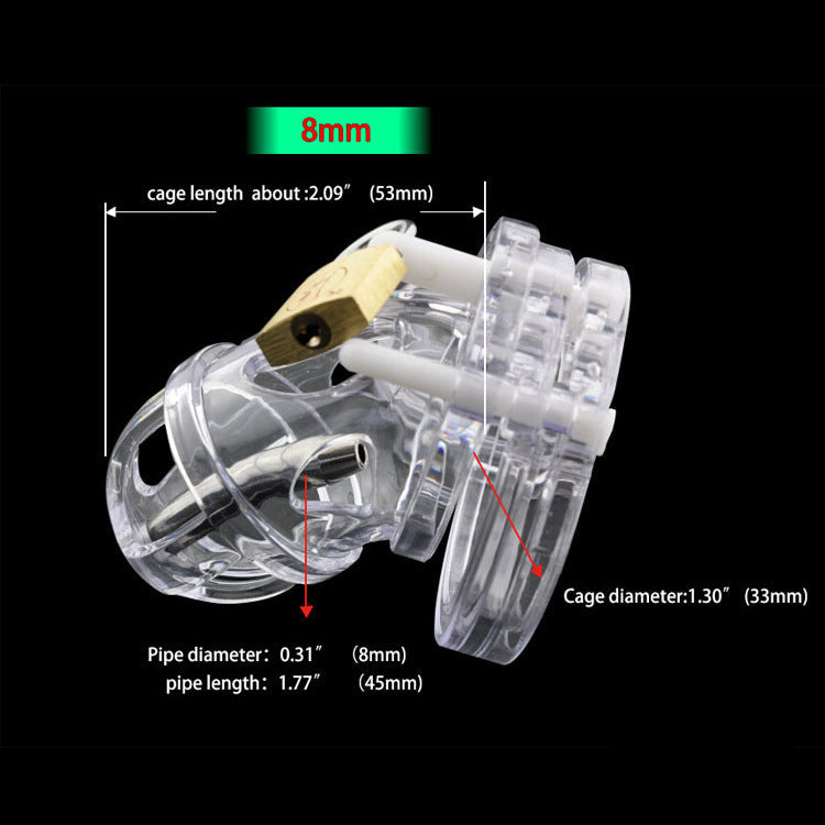 The Punisher Plastic Cock Cage 2.09 inches long