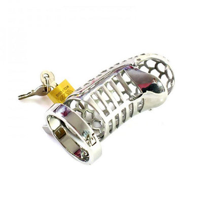 The Timid Basilisk Metal Chastity Device 3.35 inches long