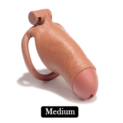 V2.0 Men's Simulated Penis Chastity Cage