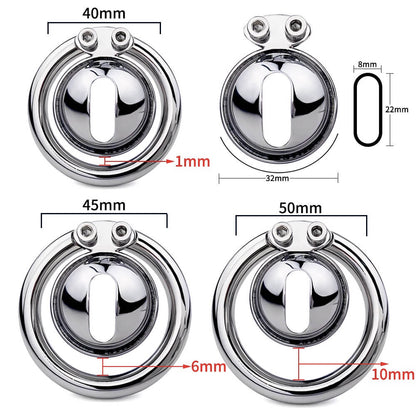 MINI Anti Slip Stainless Steel Chastity Device