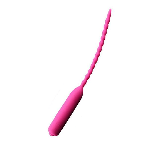 10-Frequency Vibrating Beaded Penis Plug