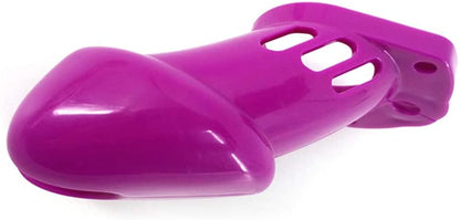 Purple Plastic Cock Cage 3.15 inches and 3.94 inches long