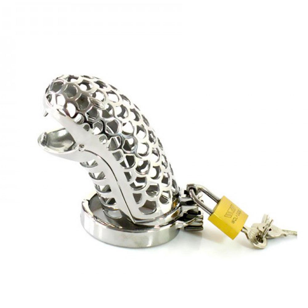 The Timid Basilisk Metal Chastity Device 3.35 inches long