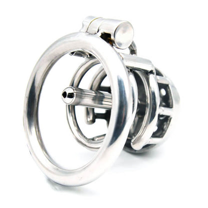 316 Stainless Steel Male Dual Use PA Chastity Device