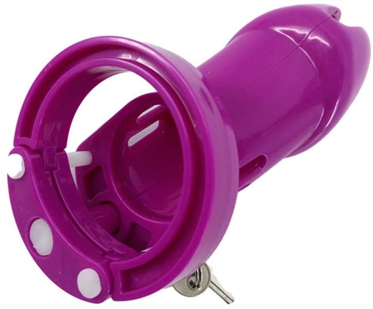 Purple Plastic Cock Cage 3.15 inches and 3.94 inches long