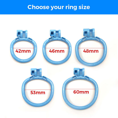 3D Sexy Blue Chastity Devices Cock Cage