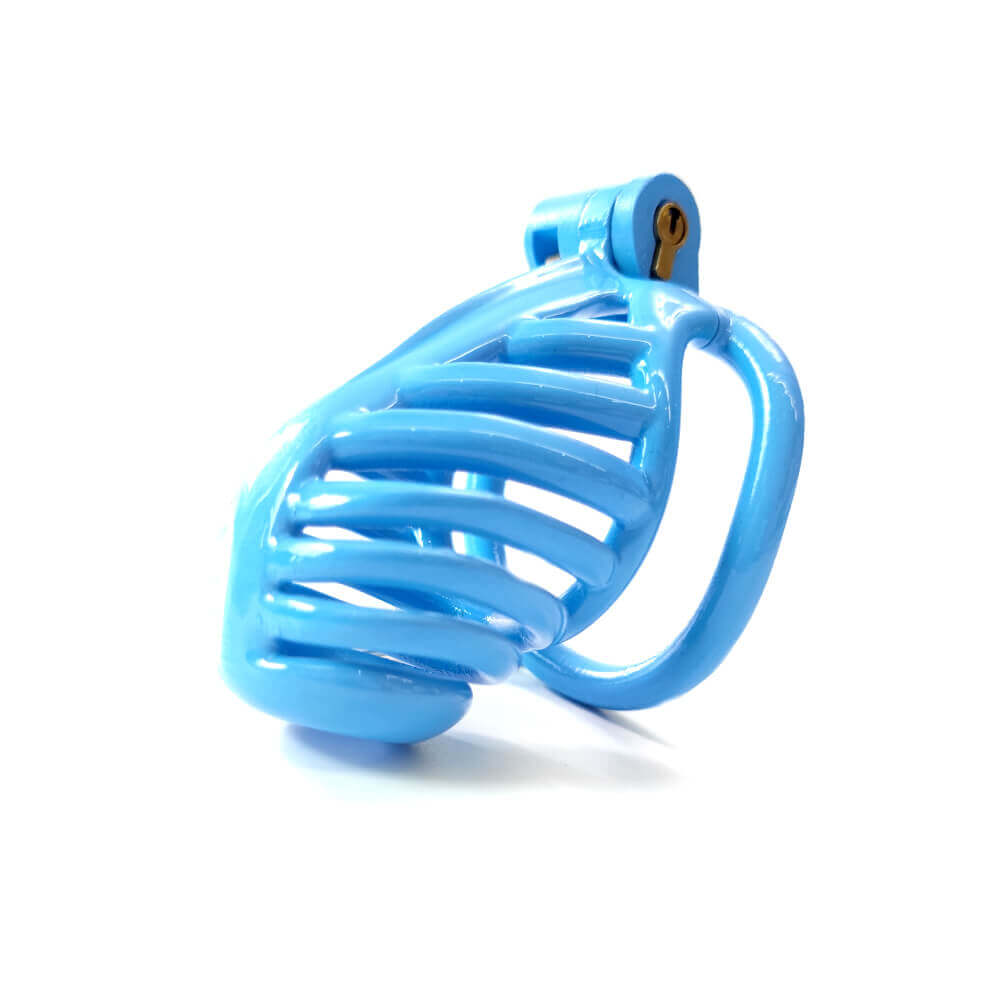 3D Sexy Blue Chastity Devices Cock Cage