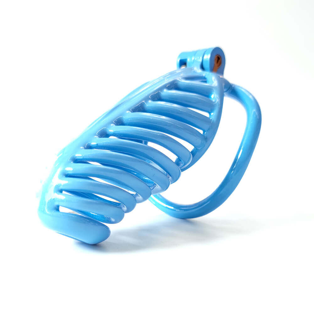 3D Sexy Blue Chastity Devices Cock Cage