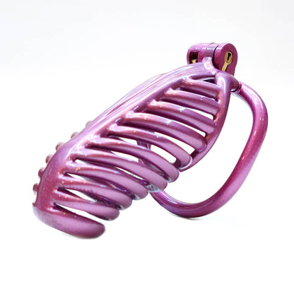 3D Sexy Purple Chastity Devices Cock Cage