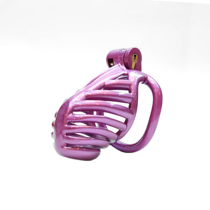 3D Sexy Purple Chastity Devices Cock Cage