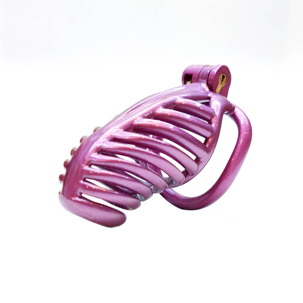 3D Sexy Purple Chastity Devices Cock Cage