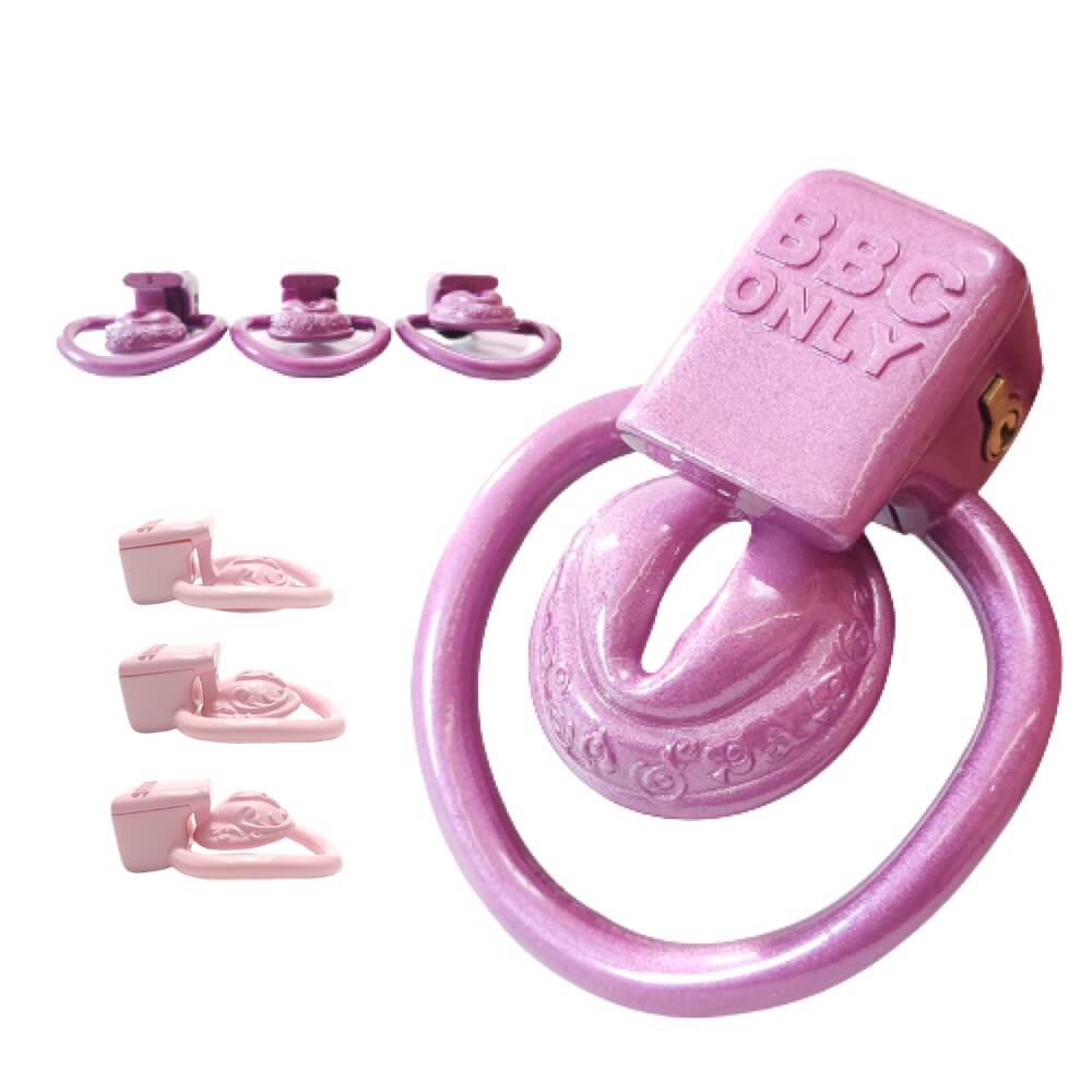 3D Super Small Sissy Vaginal Chastity Cage With 4Rings