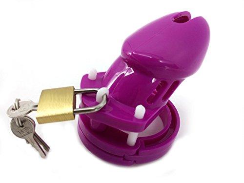 Purple Plastic Cock Cage 3.15 inches and 3.94 inches long