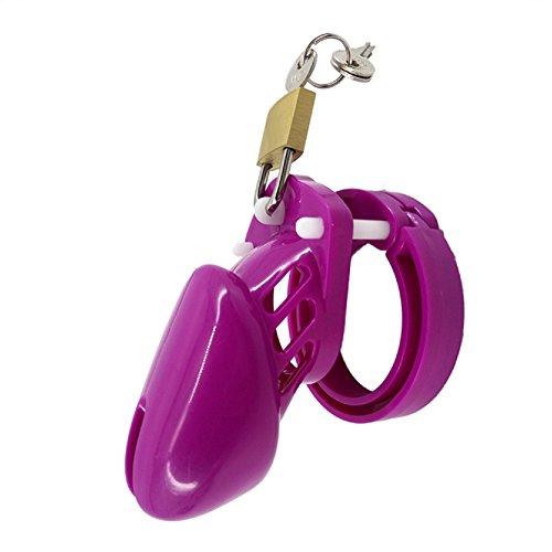 Purple Plastic Cock Cage 3.15 inches and 3.94 inches long