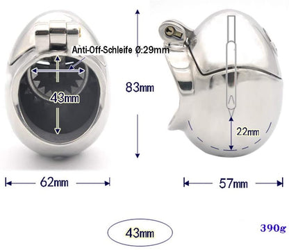 Stainless Egg shaped Cock Cage