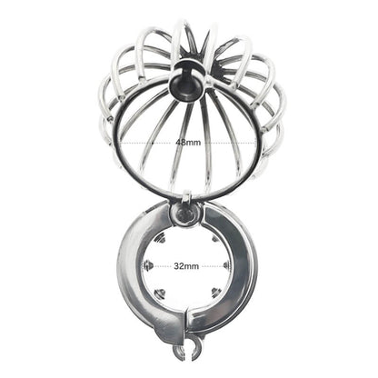 440g Ball Stretcher Net bag Lock Metal Scrotum Pendant Testis Cock Ring