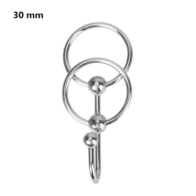 Erection Enhancer Penis Plug With Dual Cock Rings