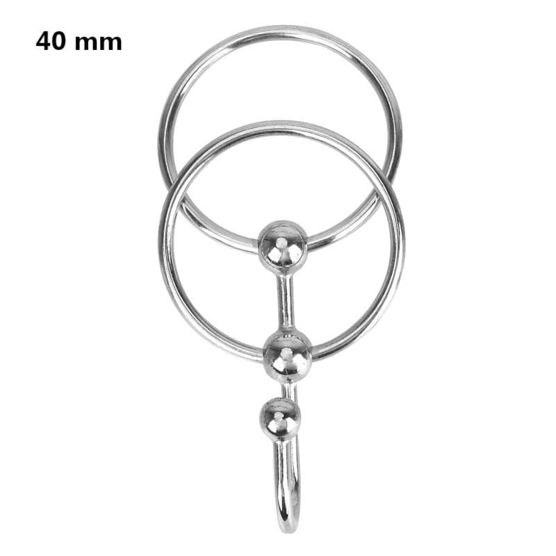 Erection Enhancer Penis Plug With Dual Cock Rings