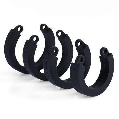 Male's Black Silicone Device Cage 3.15 Inches and 3.74 Inches Long