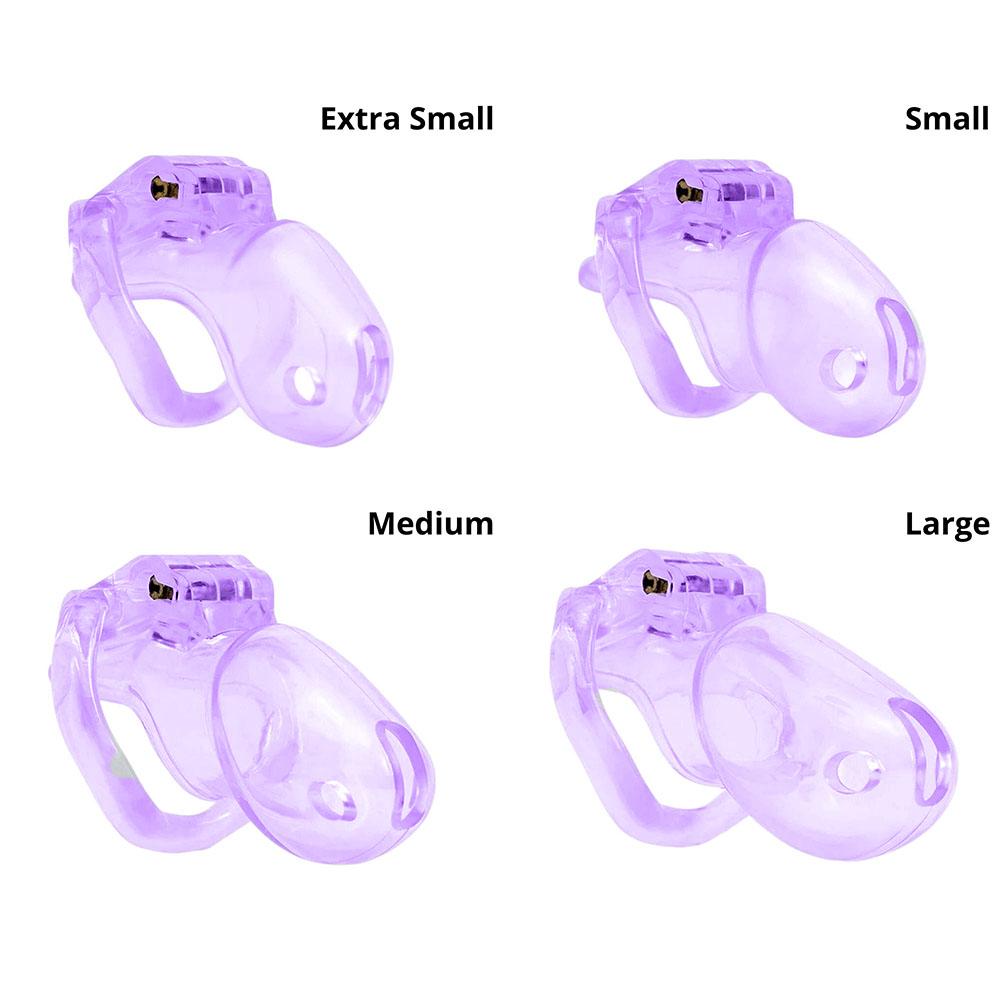 Cock-straint Male Chastity Device 3.23 inches, 3.82 inches, 4.02 inches, and 4.33 inches long