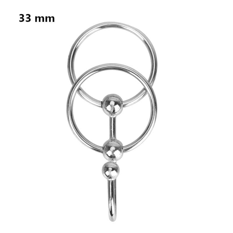 Erection Enhancer Penis Plug With Dual Cock Rings