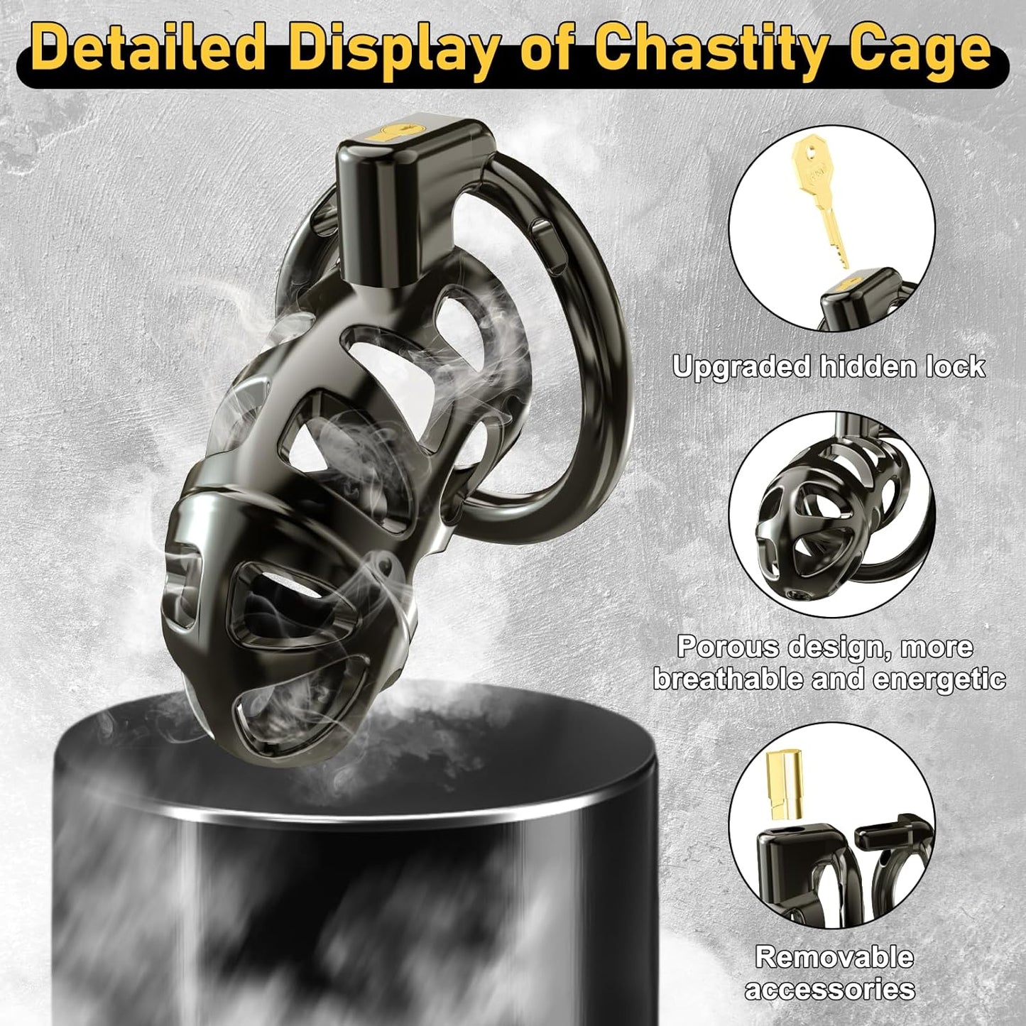 Male Metal Cock Chastity Cage