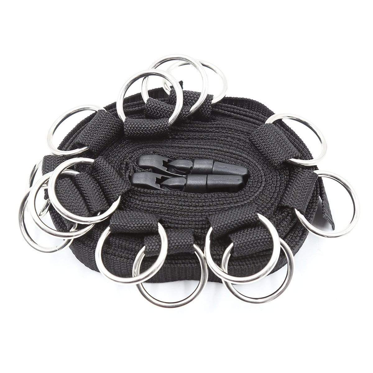 6-Piece Black Nylon Bondage Set