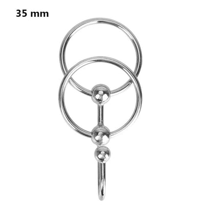 Erection Enhancer Penis Plug With Dual Cock Rings