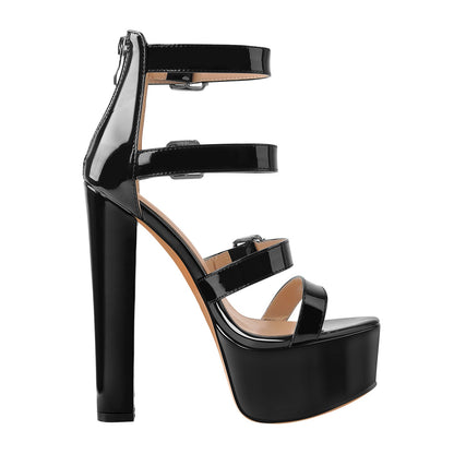 Onlymaker Sandals Platform Chunky High Heels