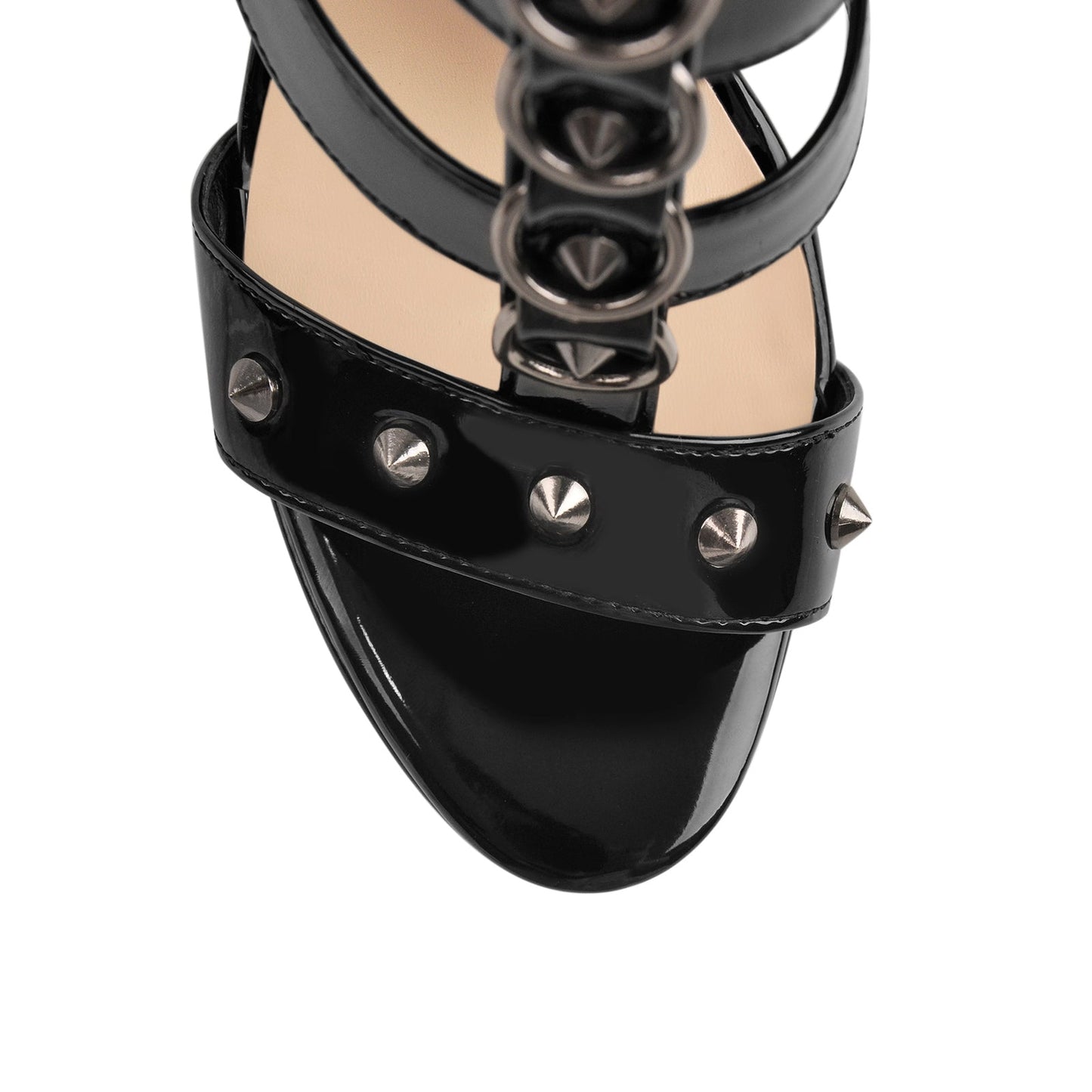 Pointed Toe Buckle Strap Stiletto Platform Sandals