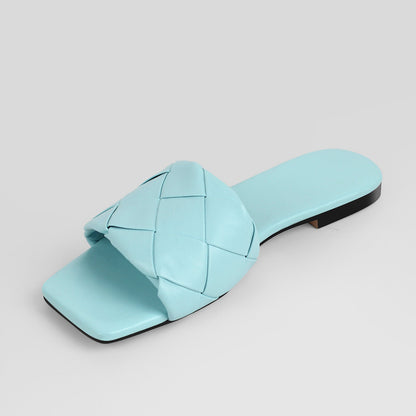 Open Toe Slip on Flat Slipper