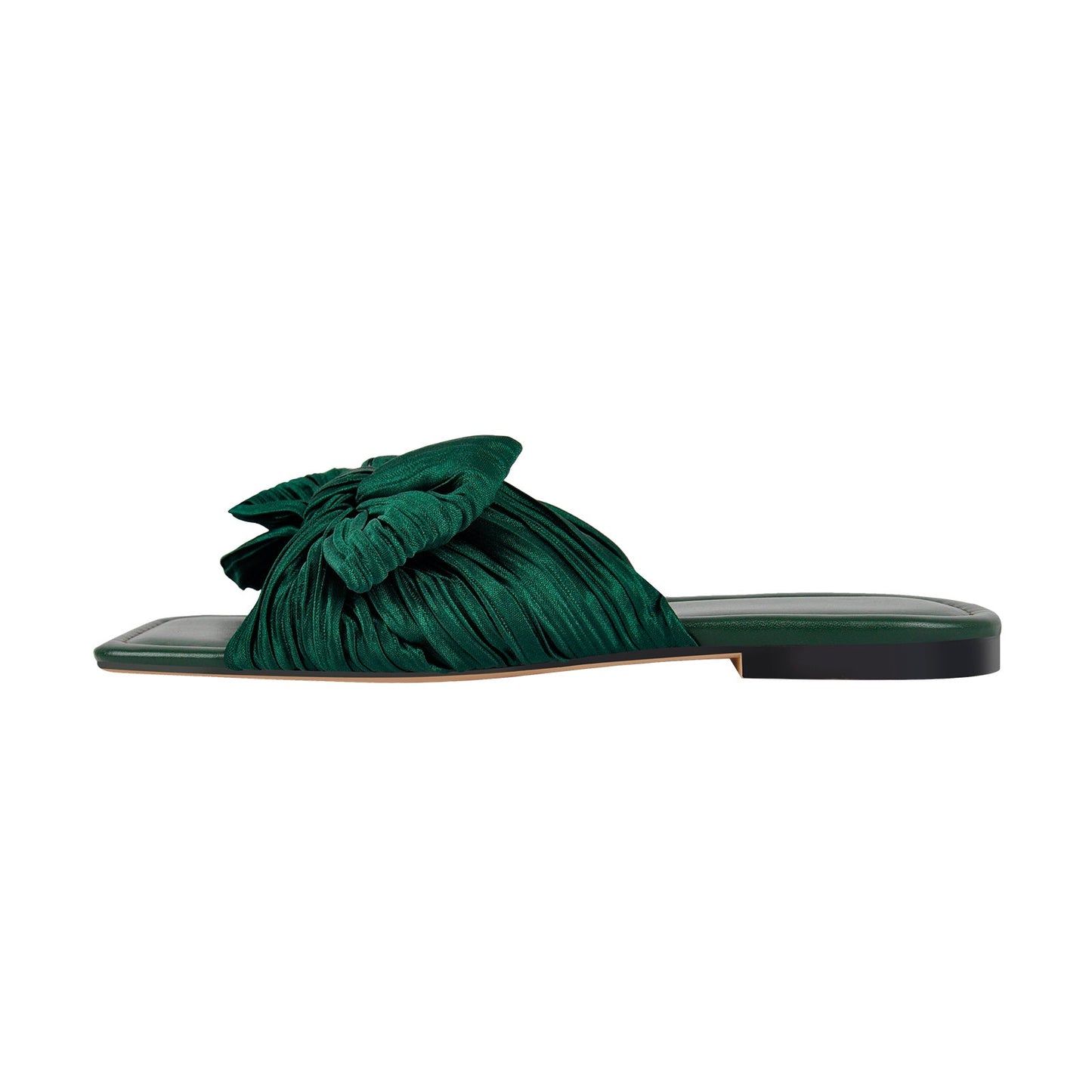 Flat Slip On Sliders Bow Sandals Flats