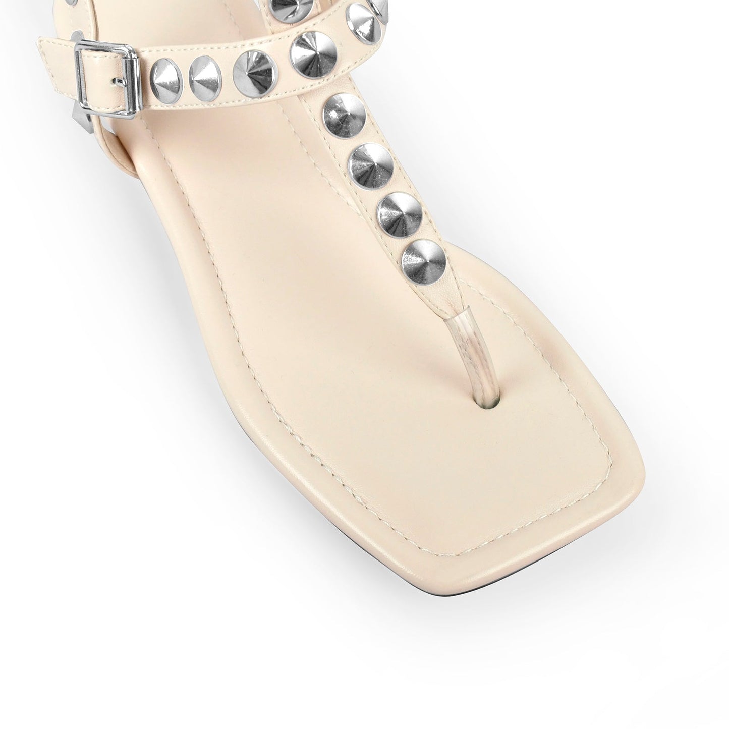 Rivet T-Strap Sandals Flip Flops Thong Flats