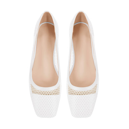 Square Toe Slip-on Hollow Daily Flats