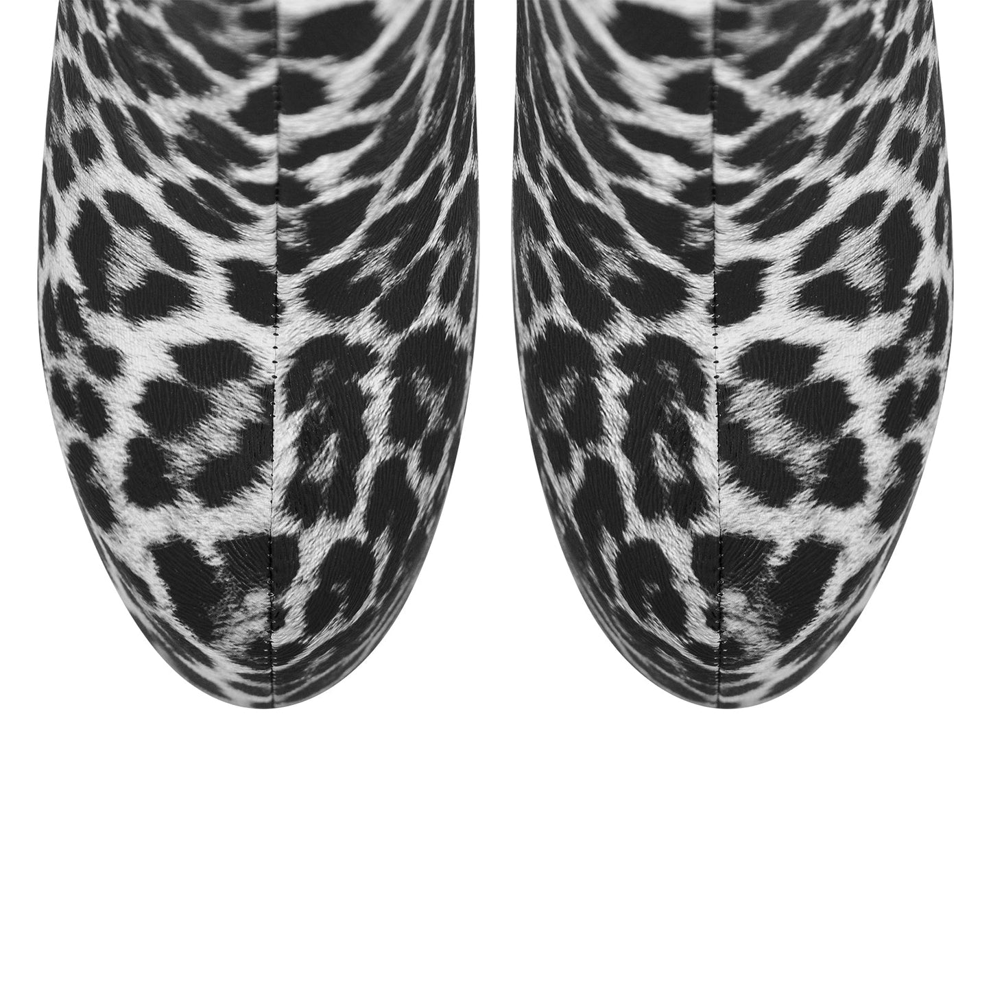 Leopard Platform Stiletto Ankle Boots