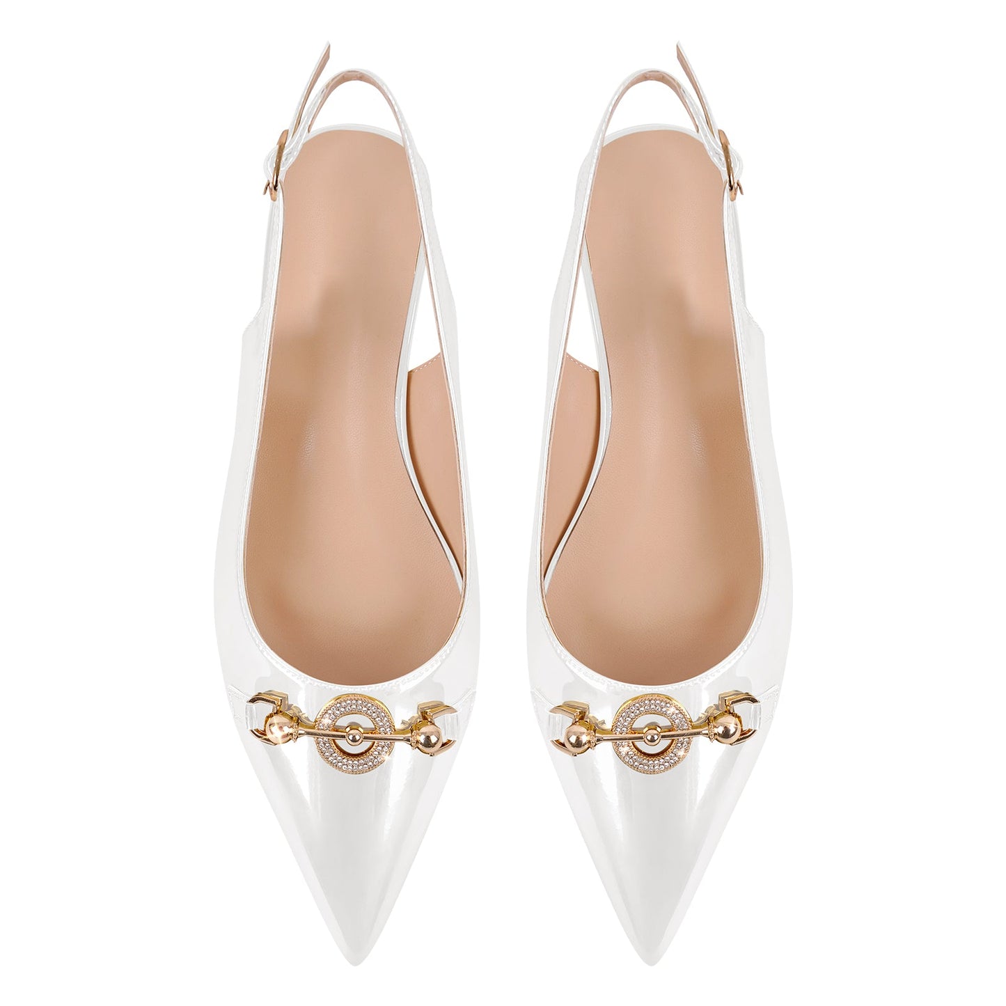 Round Heel Slingback Flats