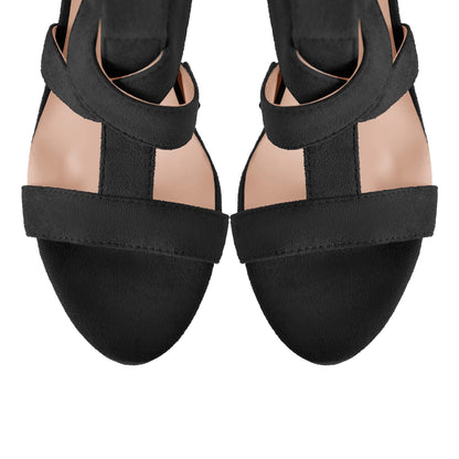 Platform Gladiator Strap Chunky Heel Sandals