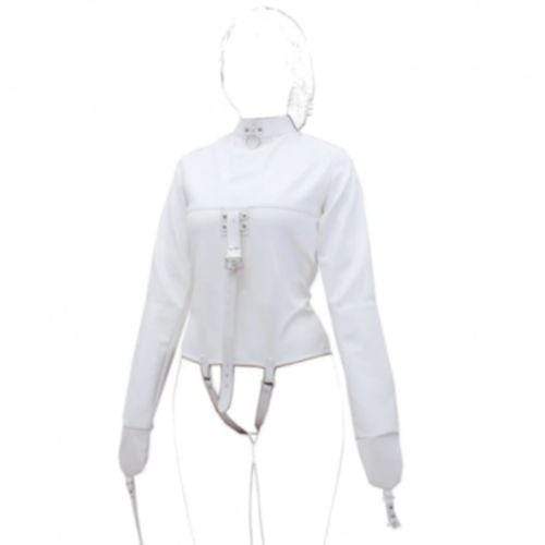 Colored Leather Harness BDSM Straitjacket