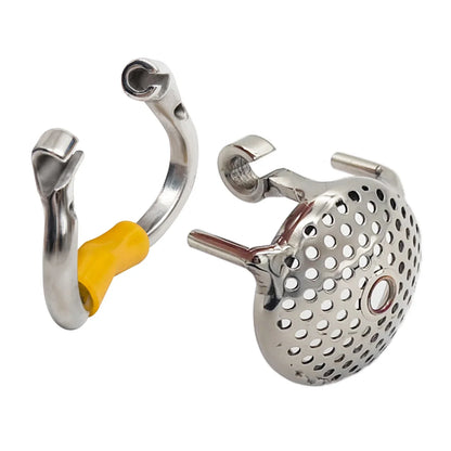 Flat Honeycomb Stainless Steel Chastity Device