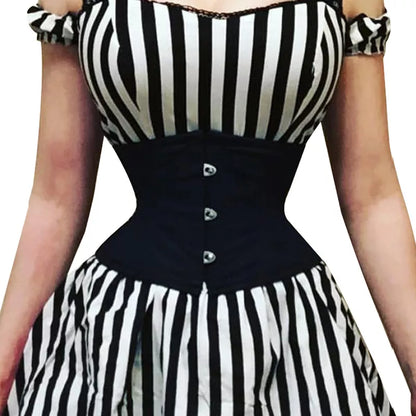 Underbust Boned Lace Up Corset