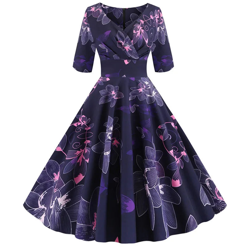 Crossdressing Floral Autumn Dress