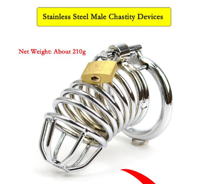 METAL Chastity COCK CAGE 3.31 INCHES LONG