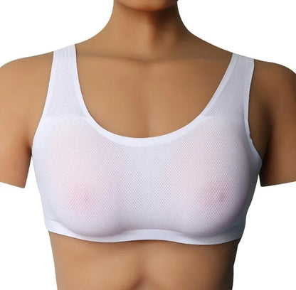 C/D Cup Drop-Shaped Artificial Breast with Lingerie Set