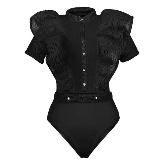 Ruffled Crossdressing Jumpsuit