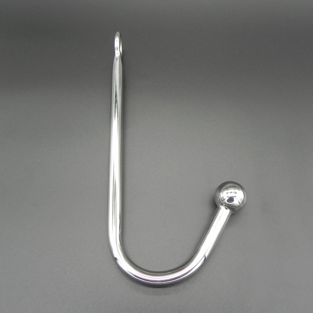 Chrome Plated Anal Hook w/ Ball Hole