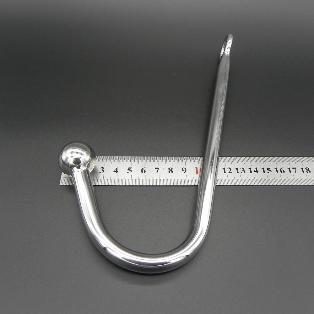 Chrome Plated Anal Hook w/ Ball Hole